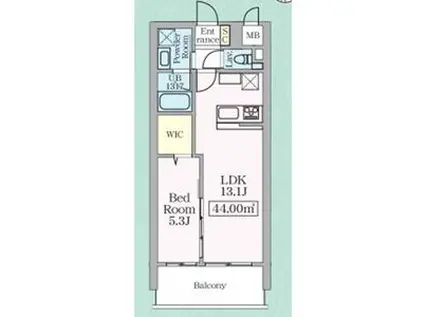 SKYGRACE名古屋駅(1LDK/2階)の間取り写真