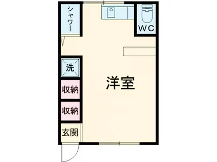 東糀谷5アパート(1DK/2階)の間取り写真