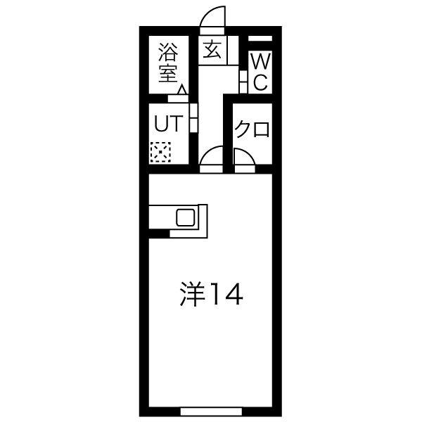 エミネンス清原台(ワンルーム/3階)の間取り写真