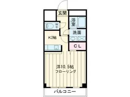 ダイヤモンドフィールド(ワンルーム/7階)の間取り写真