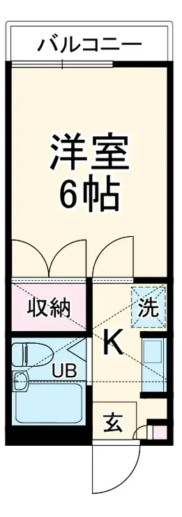 シャルマン中山 1階階 間取り