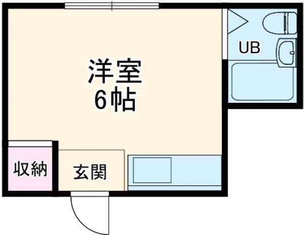 コーポラス長良(ワンルーム/2階)の間取り写真