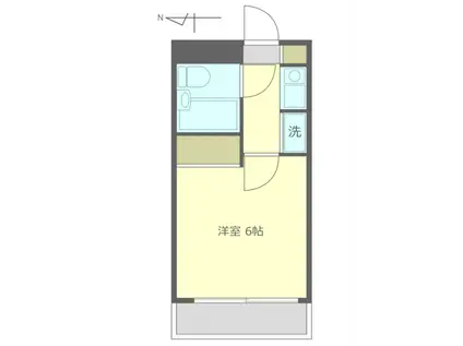 ダイヤコーポ宮前平(1K/2階)の間取り写真