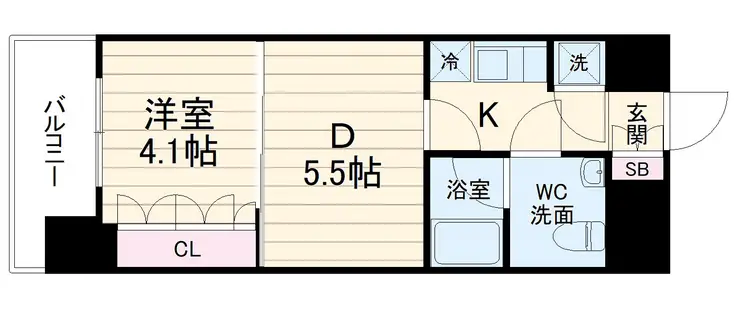 ラグジュアリーアパートメント横浜黄金町 8階階 間取り