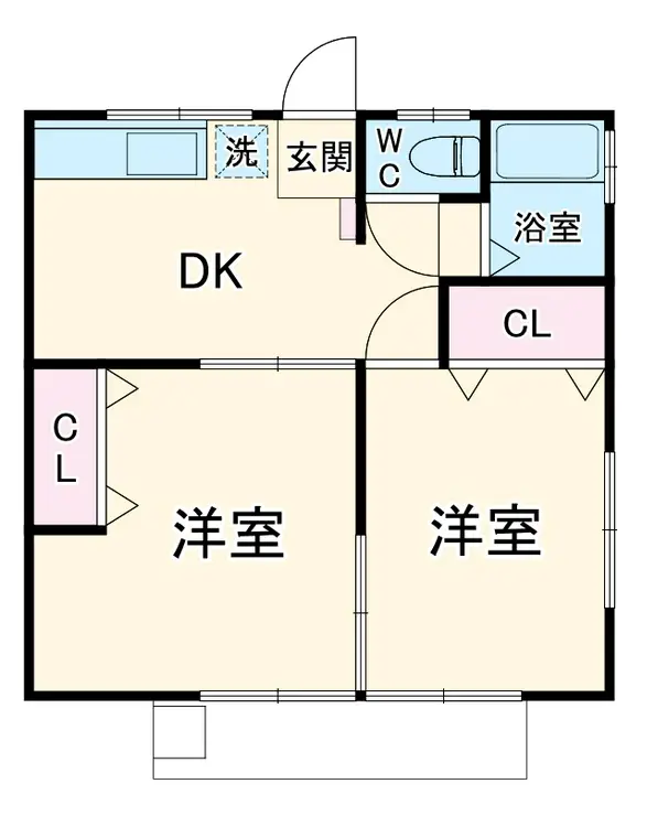 コーポ紙屋 2階階 間取り