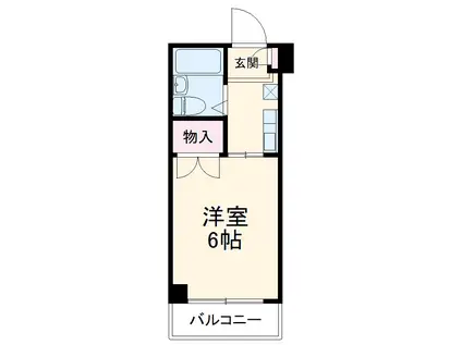 タートルストーンビル(1K/1階)の間取り写真