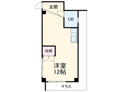 メゾングランテージ(ワンルーム/1階)の間取り写真