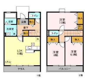 アルファタウン天王台Ｇ(3LDK)の間取り写真