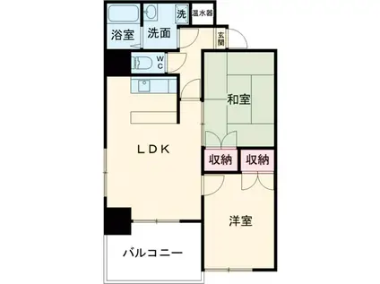 ウエキハイツ(2LDK/4階)の間取り写真