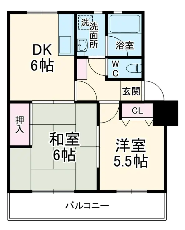 サニーヴィラ 4階階 間取り