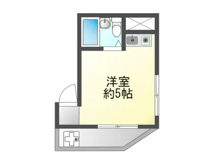 シャトレーヌ(ワンルーム/3階)の間取り写真