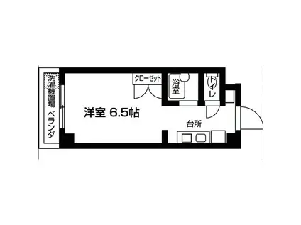 ライフ参番館(1K/2階)の間取り写真