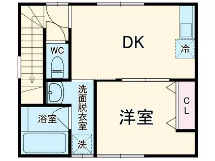 LA MIA AUTO FORUTEZZA DI OISO A(1LDK/2階)の間取り写真