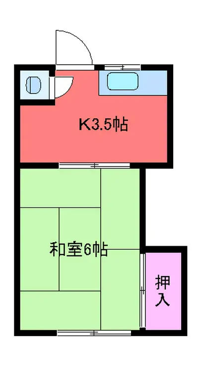 福富荘 2階階 間取り