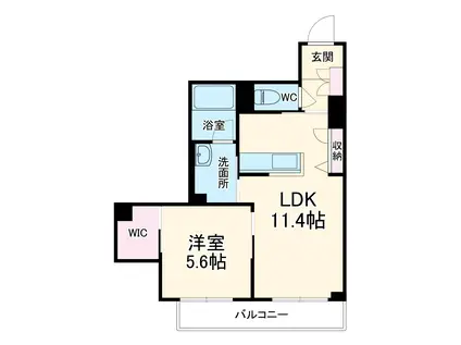 サンワハウス(1LDK/3階)の間取り写真