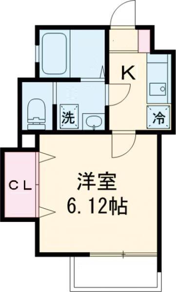 SG-Ⅲ(1K/1階)の間取り写真