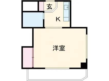 ステラ船堀(1K/1階)の間取り写真