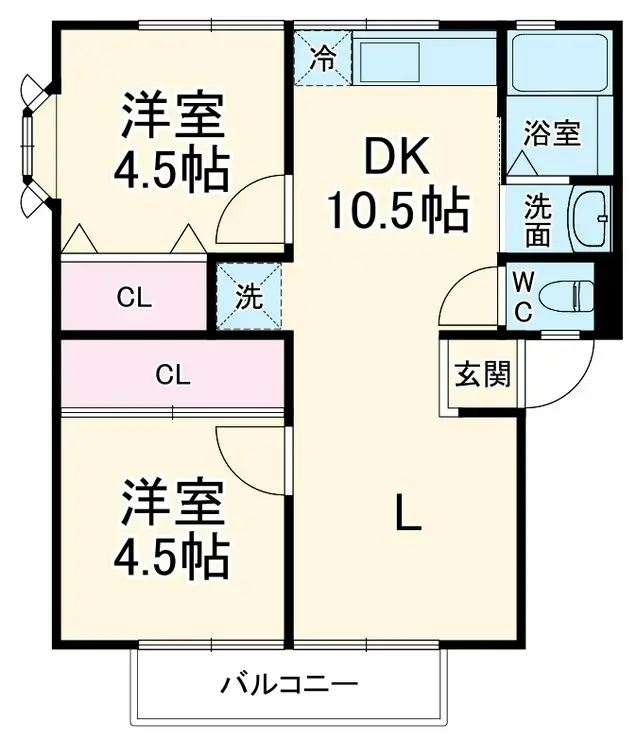 サンシティ小林 1階階 間取り