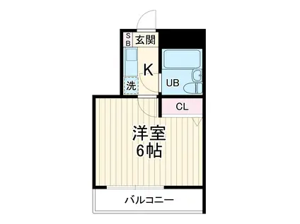 日神パレステージ橋本(1K/2階)の間取り写真