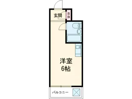 TOP・三軒茶屋第3(ワンルーム/4階)の間取り写真