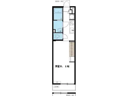 リブリ・オブリガーダ(1K/1階)の間取り写真