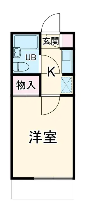 サンパレス湘南 1階階 間取り
