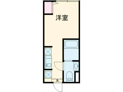 プルミエール柴又(1K/1階)の間取り写真