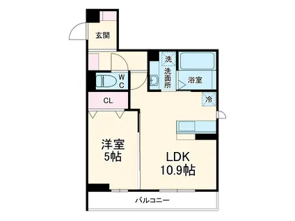 GRAND AGUN(1LDK/2階)の間取り写真