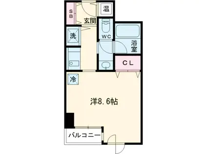 コンフォート荻窪(1K/3階)の間取り写真