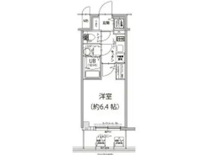 エスリード新大阪ラヴァーグ(1K/11階)の間取り写真