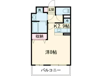 フォレストステージエフ(ワンルーム/1階)の間取り写真