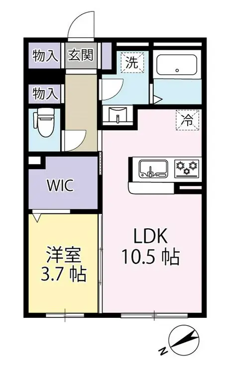 グリナージュ 3階階 間取り