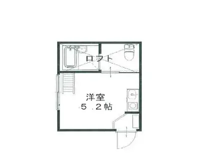 ヴィノシティ鶴見(ワンルーム/1階)の間取り写真