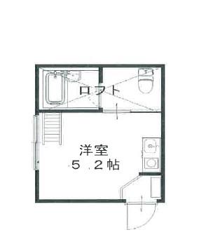 VINOSITY鶴見(ワンルーム/2階)の間取り写真
