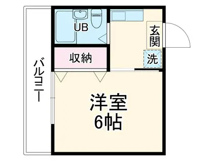マイハウス2(1K/2階)の間取り写真