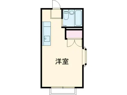 エステートピアファミーユ(ワンルーム/1階)の間取り写真