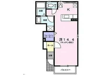ヤマトヤ(1K/1階)の間取り写真
