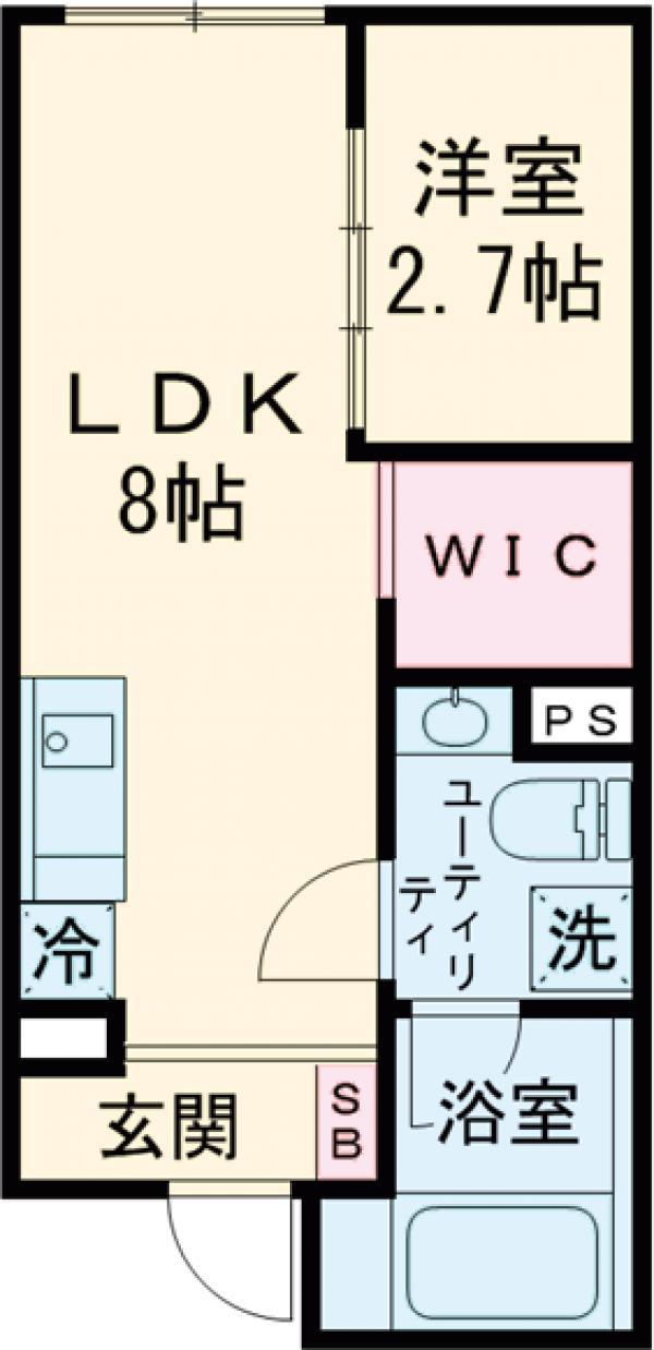 コルビジェⅢ(1LDK/3階)の間取り写真