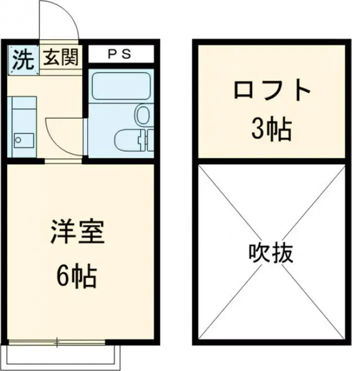 シャンブルドットつつじヶ丘 2階階 間取り