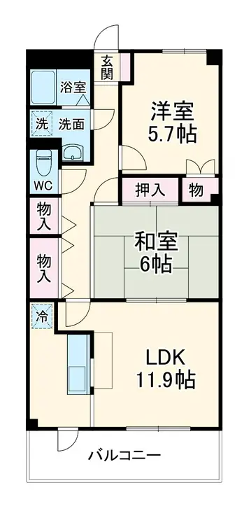 アカンサスK 3階階 間取り