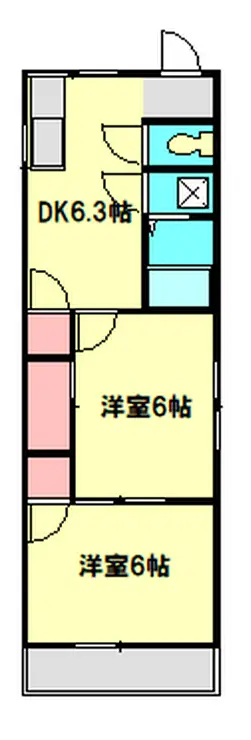 湘南ハイツK 1階階 間取り
