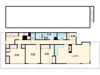 A&Mハイツ(3LDK/4階)の間取り写真