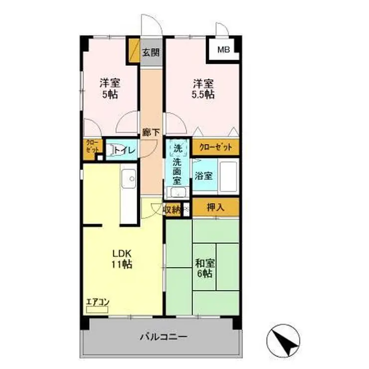 レジデンスJOKO 2階階 間取り