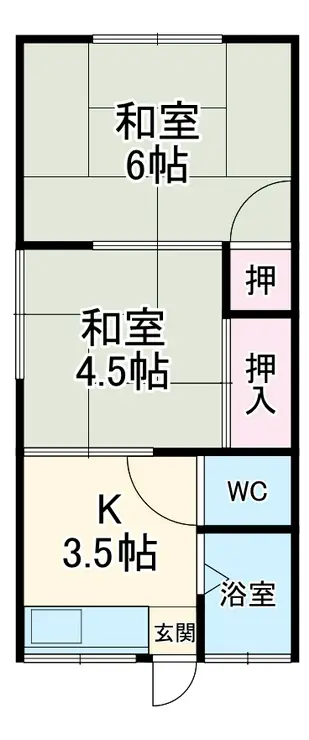 第2日の出荘 2階階 間取り
