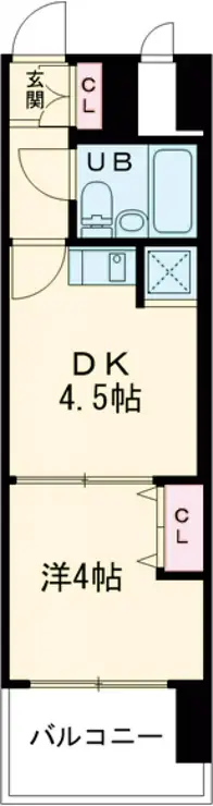 セザール五反田 3階階 間取り