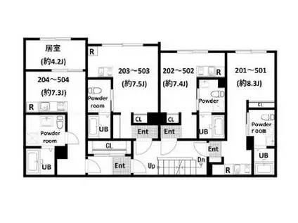 LUNA CRESCENTE KAWASAKI(ワンルーム/5階)の間取り写真