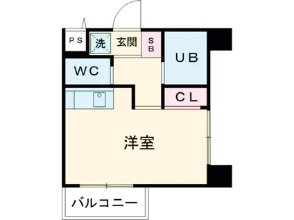 スカイコート目白(1K/6階)の間取り写真