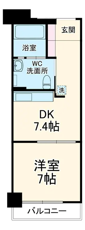 パノラマハイツ第2 5階階 間取り