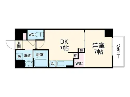 MERVEILLE IIDA北園(1LDK/5階)の間取り写真