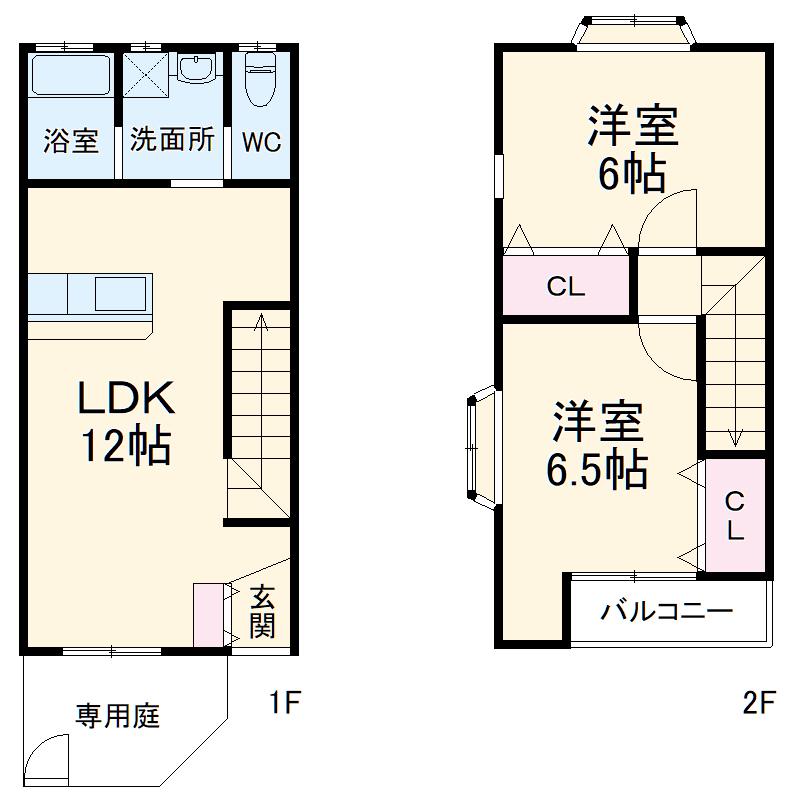 リシャールⅡ(2LDK)の間取り写真
